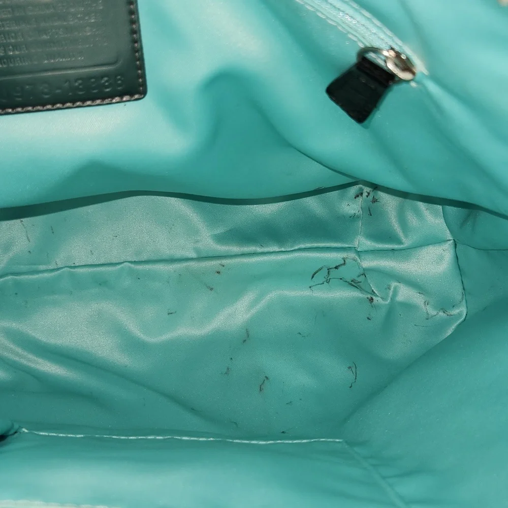 Coach Poppy Black Patent Leather Tote 13836 Y2k